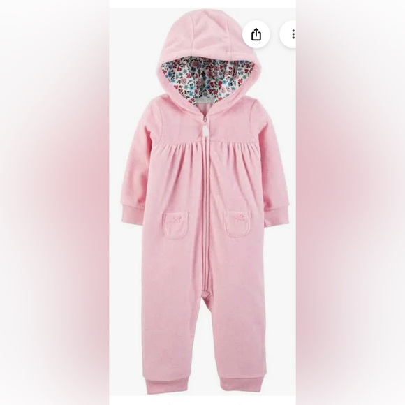 Carter's Other - Carter's Fleece Hooded Jumpsuit